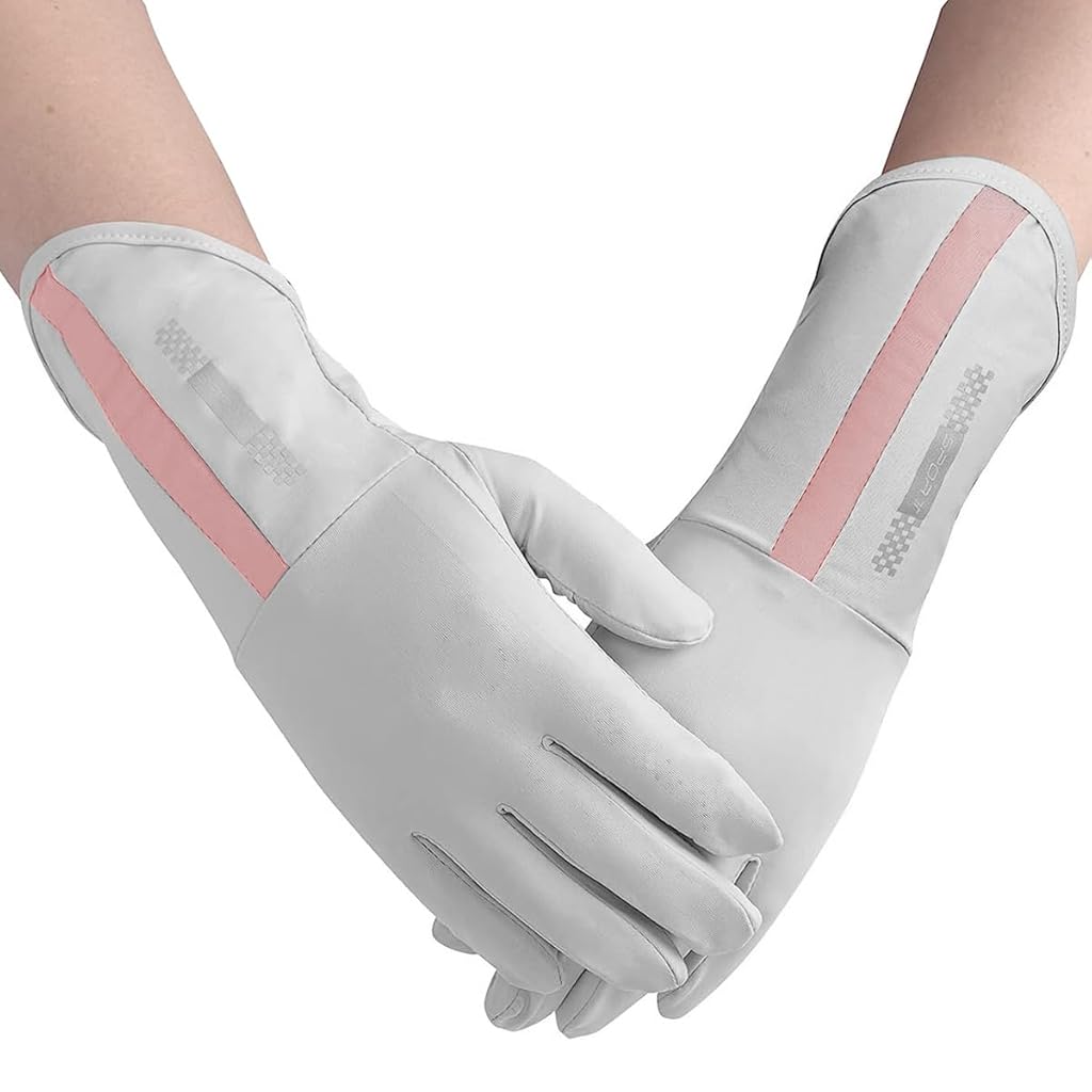 PALAY® 2 Pairs Hand Gloves for Bike Riding,UV Sun Protection Gloves for Women,Bike Women Non-Slip Touch Screen Design UPF 50+ Outdoor Fishing (Grey & Black) PALAY® 2 Pairs Hand Gloves for Bike Riding,UV Sun Protection Gloves for Women,Bike Women Non-Slip Touch Screen Design UPF 50+ Outdoor Fishing (Grey & Black)